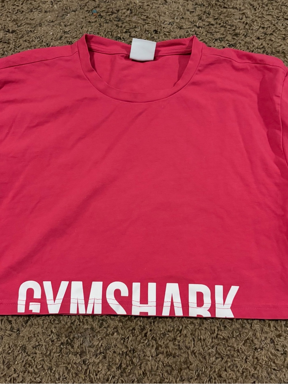 Gymshark Hot Pink Cropped Tee